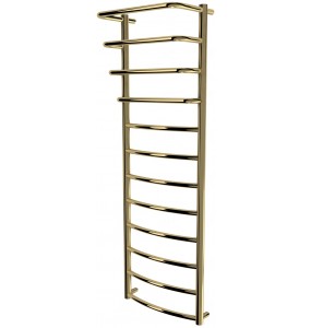 Рушникосушилка Grosse 12 золото драбинка 1250x432, gold