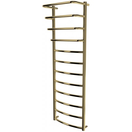 Рушникосушилка Grosse 12 золото драбинка 1250x432, gold