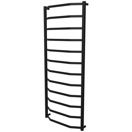 Чорна сушарка для рушників Luxe 12 RAL9005 драбинка 1250x532, black
