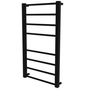 Чорна рушникосушка Sonnet 8 RAL9005 драбинка 750x430, black