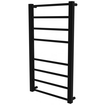 Чорна рушникосушка Sonnet 8 RAL9005 драбинка 750x430, black