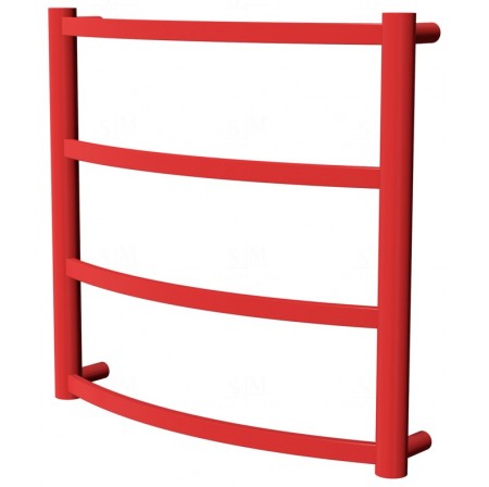 Червона рушникосушка Elite 4 RAL3020 драбинка 450x482, red