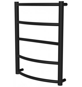 Чорна рушникосушка Classic 5 RAL9005 драбинка 550x432, black