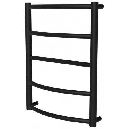Чорна рушникосушка Classic 5 RAL9005 драбинка 550x432, black