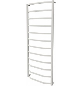 Біла сушарка для рушників Luxe 12 RAL9016 драбинка 1250x532, white
