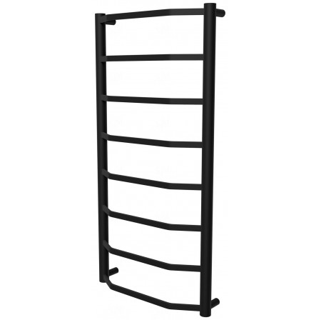 Рушникосушка Luxe 8 чорна RAL9005 драбинка 850x432, black
