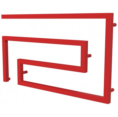 Сушарка для рушників Phyton 8 червона RAL3020 змійка 510x900, red