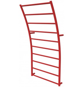 Рушникосушка Wave 10 червона RAL3020 драбинка 1040x525, red