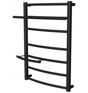 Чорна сушарка для рушників Safo 7 RAL9005 драбинка 600x432, black