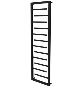 Сушарка для рушників Prestige 12 чорна RAL9005 драбинка 1350x430, black