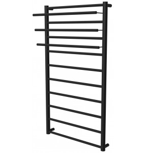 Рушникосушка Elegant 10 чорна RAL9005 драбинка 1050x532, black