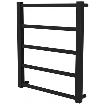 Рушникосушка Quatro 5 чорна RAL9005 драбинка 550x480, black