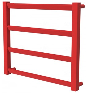 Рушникосушка Slide 4 червона RAL3020 драбинка 450x530, red