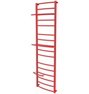 Рушникосушилка Safo 16 червона RAL3020 драбинка 1500x432, red