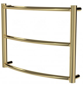 Золота рушникосушка Classic 3 драбинка 400x532, gold