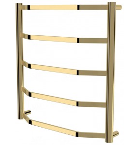 Золота рушникосушка Luxe 5 драбинка 550x532, gold