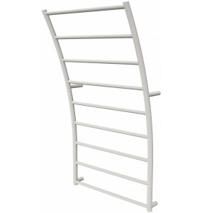 Біла рушникосушка Wave 9 RAL9016 драбинка 940x525, white