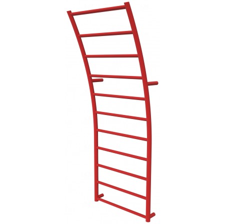 Червона рушникосушка Wave 11 RAL3020 драбинка 1140x425, red