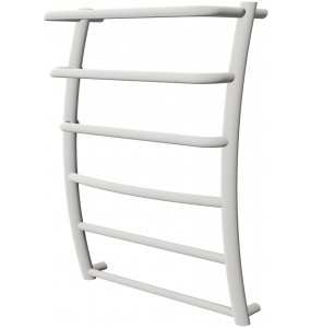 Біла рушникосушка Breeze 6-3 RAL9016 драбинка 650x482, white