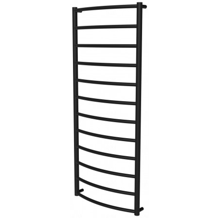 Чорна рушникосушка Classic 12 RAL9005 драбинка 1250x532, black