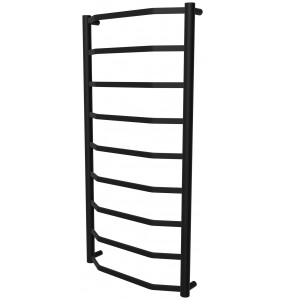 Чорна сушарка для рушників Luxe 9 RAL9005 драбинка 950x482, black