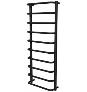 Чорна сушарка для рушників Modern 10 RAL9005 драбинка 1050x432, black