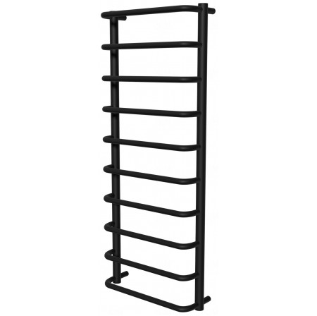 Чорна сушарка для рушників Modern 10 RAL9005 драбинка 1050x432, black