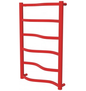 Сушарка для рушників Lagoon 6 червона RAL3020 драбинка 650x432, red