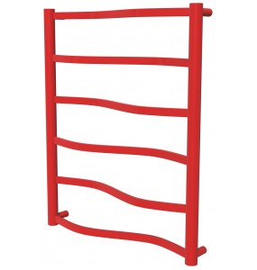 Червона сушка для рушників Lagoon 6 RAL3020 драбинка 650x532, red