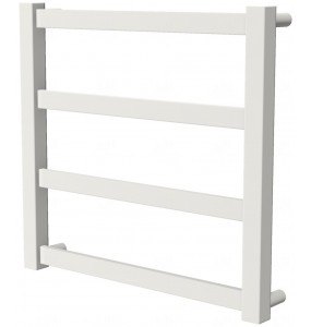 Біла рушникосушка Extra 4 RAL9016 драбинка 450x480, white