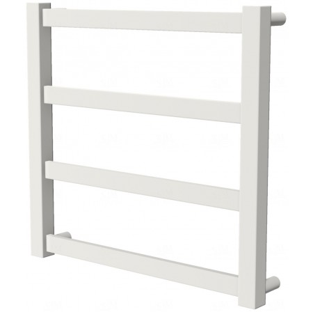 Біла рушникосушка Extra 4 RAL9016 драбинка 450x480, white