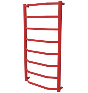 Червона рушникосушилка Luxe 8 RAL3020 драбинка 850x482, red