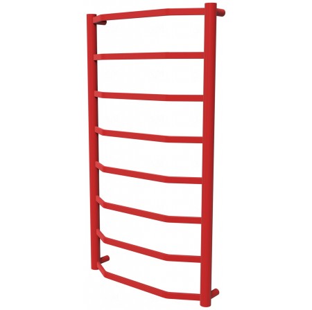 Червона рушникосушилка Luxe 8 RAL3020 драбинка 850x482, red