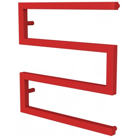 Червона сушка для рушників Ultra 3 RAL3020 змійка 530x500, red