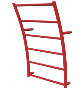 Червона сушка для рушників Wave 6 RAL3020 драбинка 640x425, red