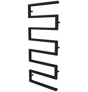 Чорна сушарка для рушників Ultra 7 RAL9005 змійка 1230x500, black