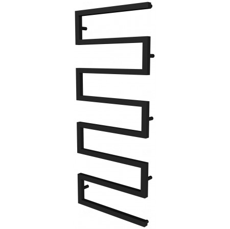 Чорна сушарка для рушників Ultra 7 RAL9005 змійка 1230x500, black