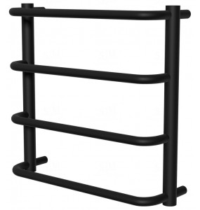 Сушарка для рушників Modern 4 чорна RAL9005 драбинка 450x482, black