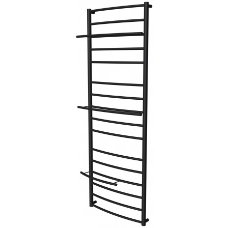 Рушникосушка Safo 16 чорна RAL9005 драбинка 1500x532, black