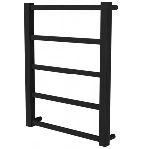 Чорна рушникосушка Quatro 5 RAL9005 драбинка 550x430, black