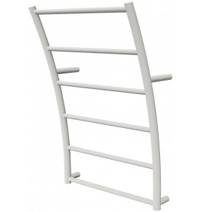 Біла рушникосушка Wave 6 RAL9016 драбинка 640x425, white