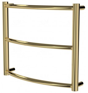 Сушарка для рушників Classic 3 золото драбинка 400x482, gold