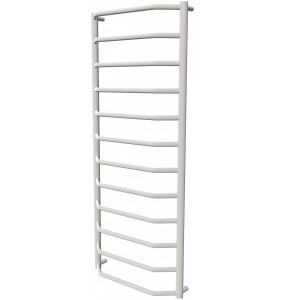 Біла рушникосушка Standart 12 RAL9016 драбинка 1250x532, white