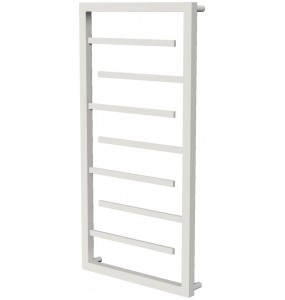 Біла рушникосушка Prestige 7 RAL9016 драбинка 850x480, white