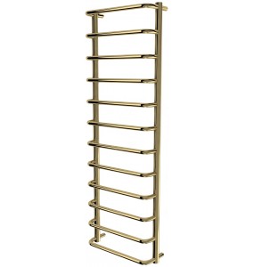 Золота рушникосушка Modern 12 драбинка 1250x432, gold