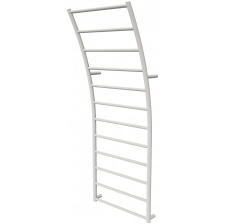 Біла рушникосушка Wave 12 RAL9016 драбинка 1240x475, white