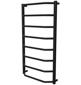 Чорна сушарка для рушників Standart 8 RAL9005 драбинка 850x482, black