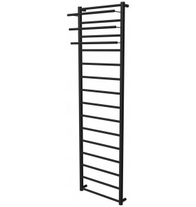 Чорна сушарка для рушників Elegant 15 RAL9005 драбинка 1550x432, black
