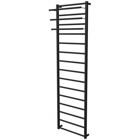 Чорна сушарка для рушників Elegant 15 RAL9005 драбинка 1550x432, black