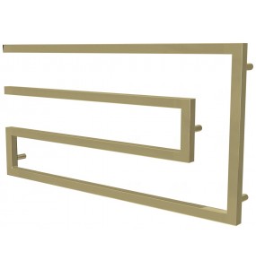 Рушникосушка Phyton 7 золото змійка 510x1000, gold